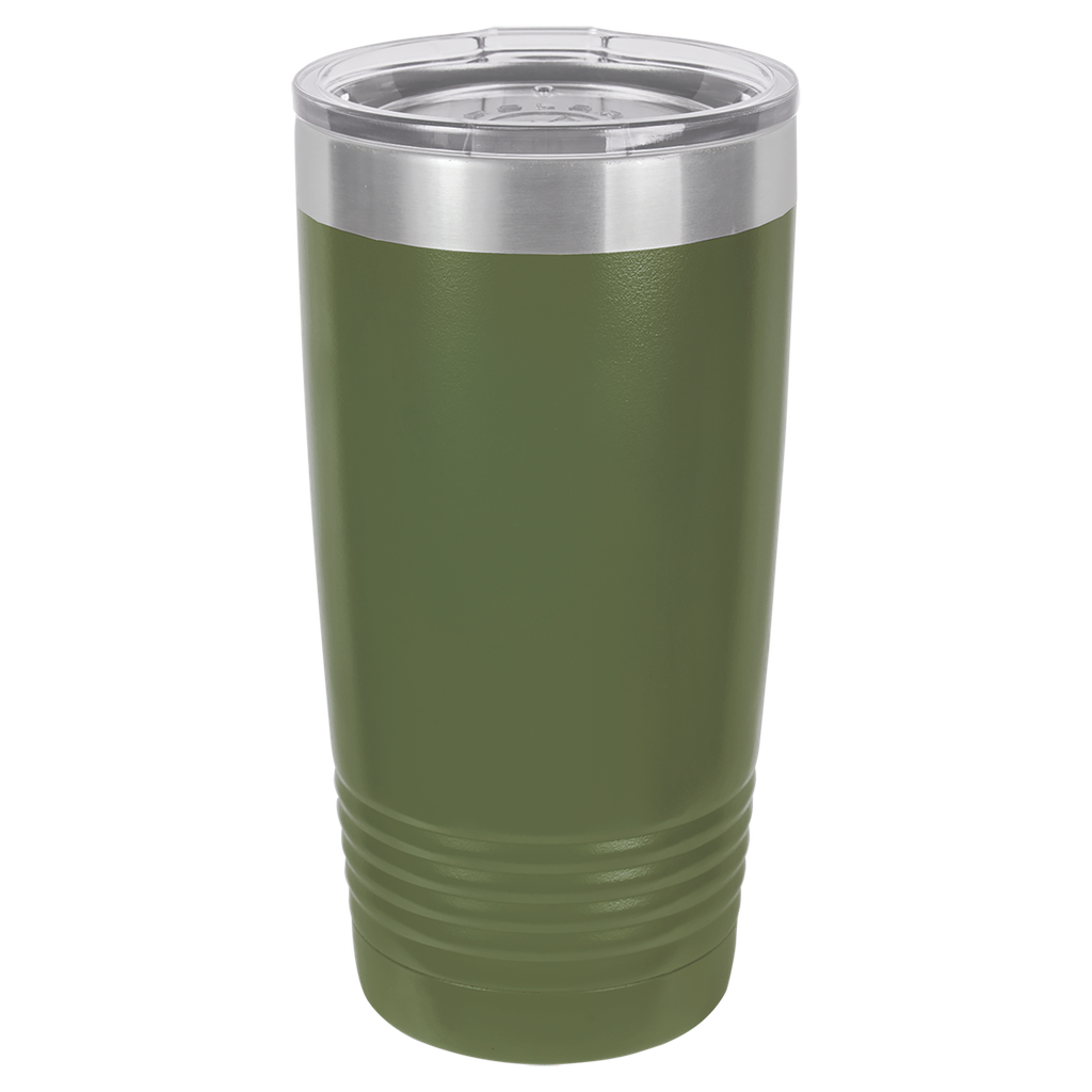 Polar Camel 20 oz. Olive Green Ringneck Vacuum Insulated Tumbler w/Lid