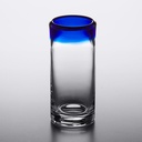 Acopa Tropic 3 oz. Shooter Glass with Blue Rim