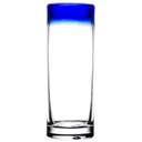 Libbey 92301 Aruba 3 oz. Shooter Glass with Cobalt Blue Rim