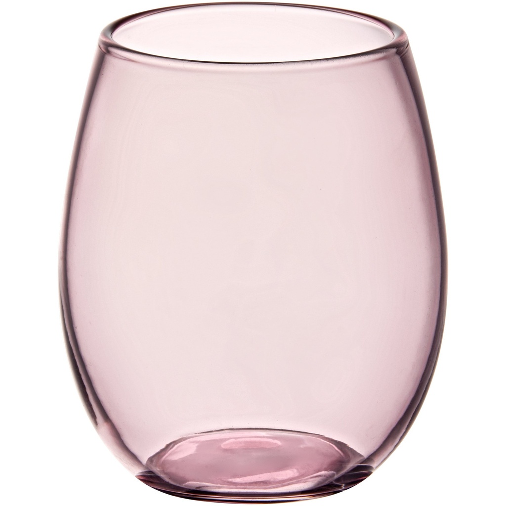 Pangea 16 oz. Mauve Stemless Wine Glass
