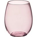 Pangea 16 oz. Mauve Stemless Wine Glass