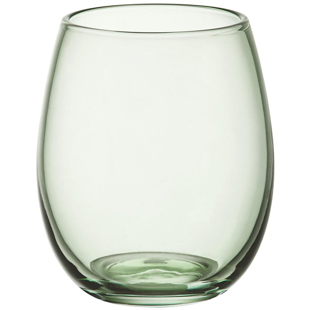 Pangea 16 oz. Green Stemless Wine Glass