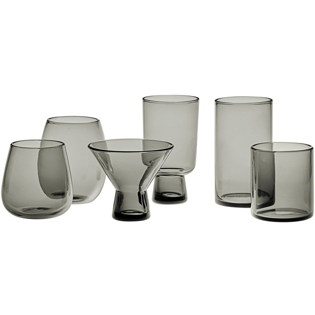 Pangea 16 oz. Gray Stemless Wine Glass
