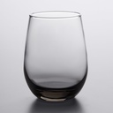 Libbey 231SM 15.25 oz. Moonstone Grey Stemless White Wine Glass