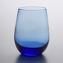 Libbey 231L 15.25 oz. Tidal Blue Stemless White Wine Glass