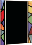 7" x 9" Stained Glass Acrylic Plaque with Hanger