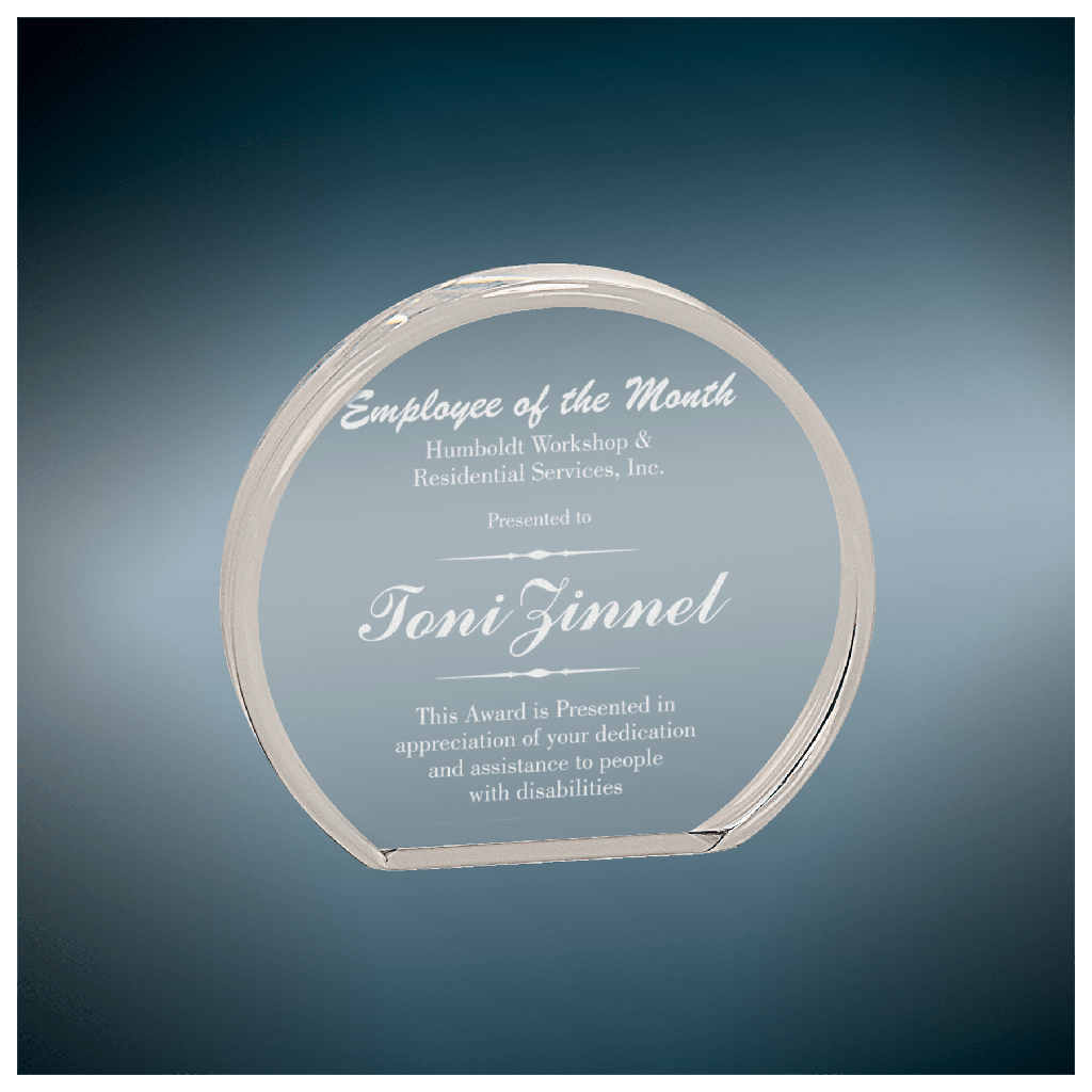 5" x 4 1/2" Clear Round Acrylic