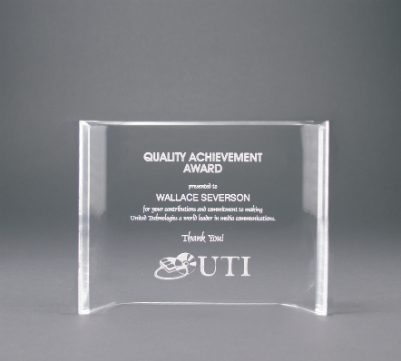 7" x 5" Clear Acrylic Crescent