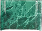 10" x 7" Green Marbleized Acrylic Crescent
