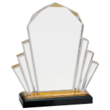 6" x 9" Gold Faceted Impress Acrylic