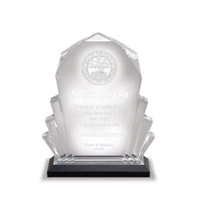 6" x 9" Silver Faceted Impress Acrylic