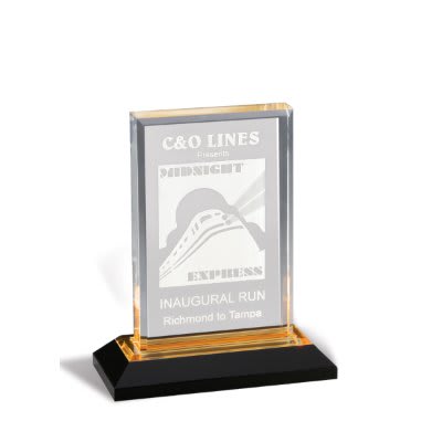 5" x 8" Gold Beveled Impress Acrylic