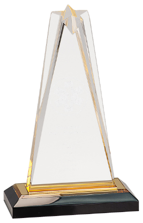 8" Gold Star Impress Acrylic