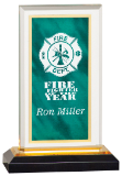 7 1/2" Green & Gold Royal Impress Acrylic
