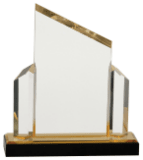 7" x 8" Gold Beveled Post Impress Acrylic