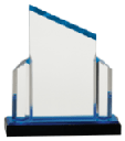 7" x 8" Blue Beveled Post Impress Acrylic