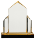 7" x 8" Gold Jewel Post Impress Acrylic