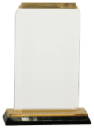 3 1/2" x 6 1/2" Gold Clipped Corner Impress Acrylic