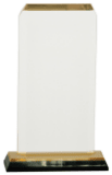 3 1/2" x 7 1/2" Gold Clipped Corner Impress Acrylic