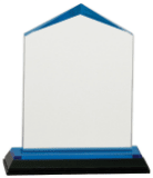 3 1/2" x 5 1/2" Blue Jewel Impress Acrylic