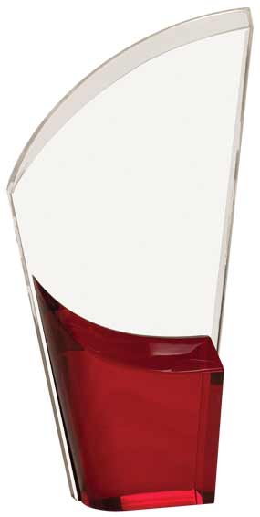 8 1/2" Red Lunar Acrylic