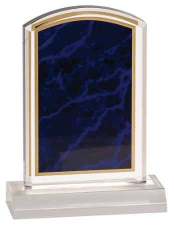 4" x 6" Purple Marbleized Acrylic with 5" Base