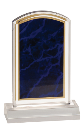 4" x 7" Purple Marbleized Acrylic with 5" Base