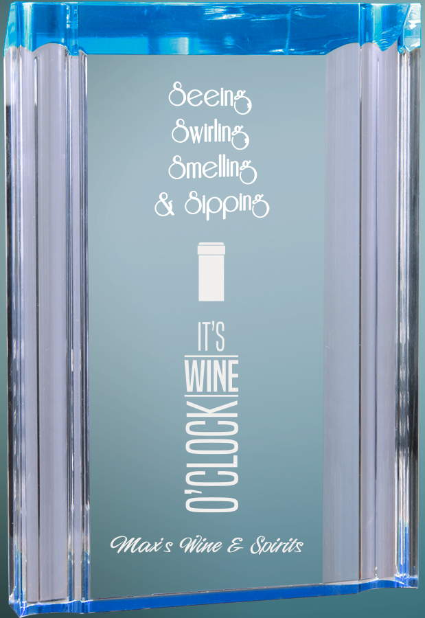 5" x 7" Blue Channel Acrylic