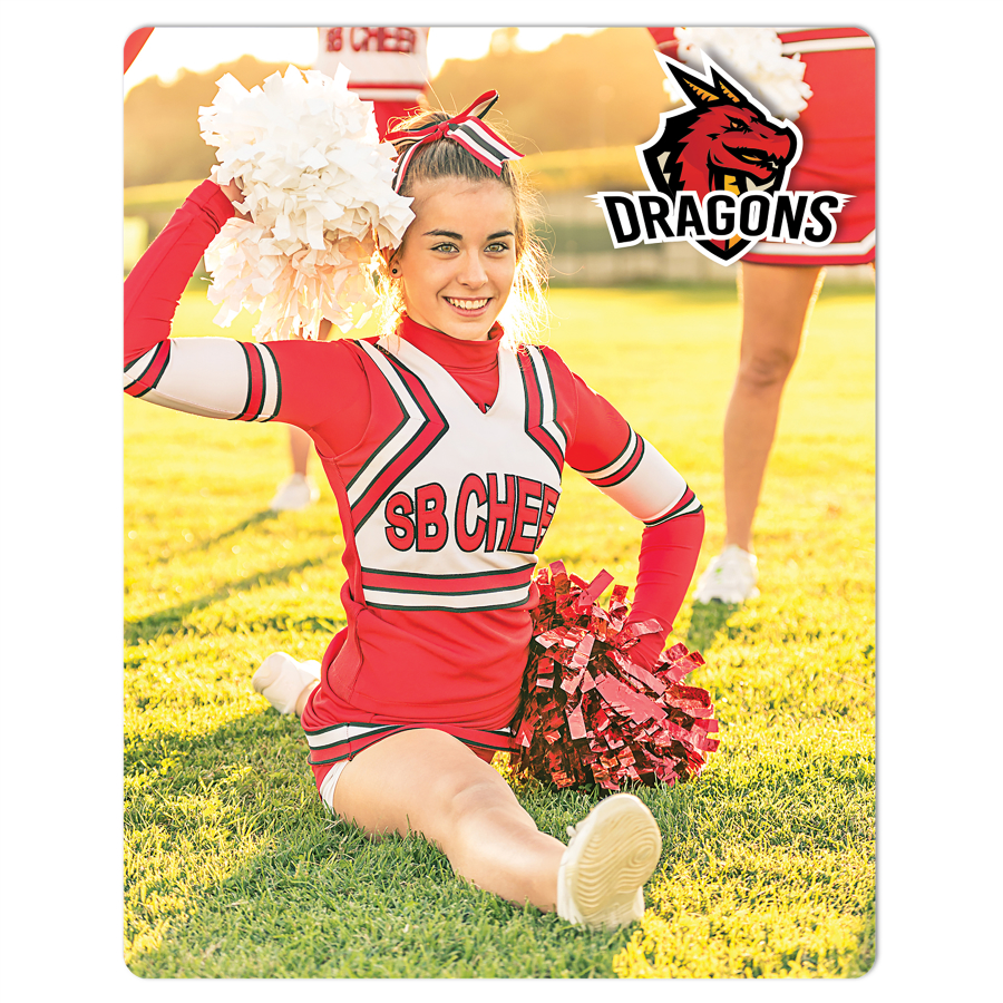 8" x 10" Gloss Silver ChromaLuxe Aluminum Photo Panel