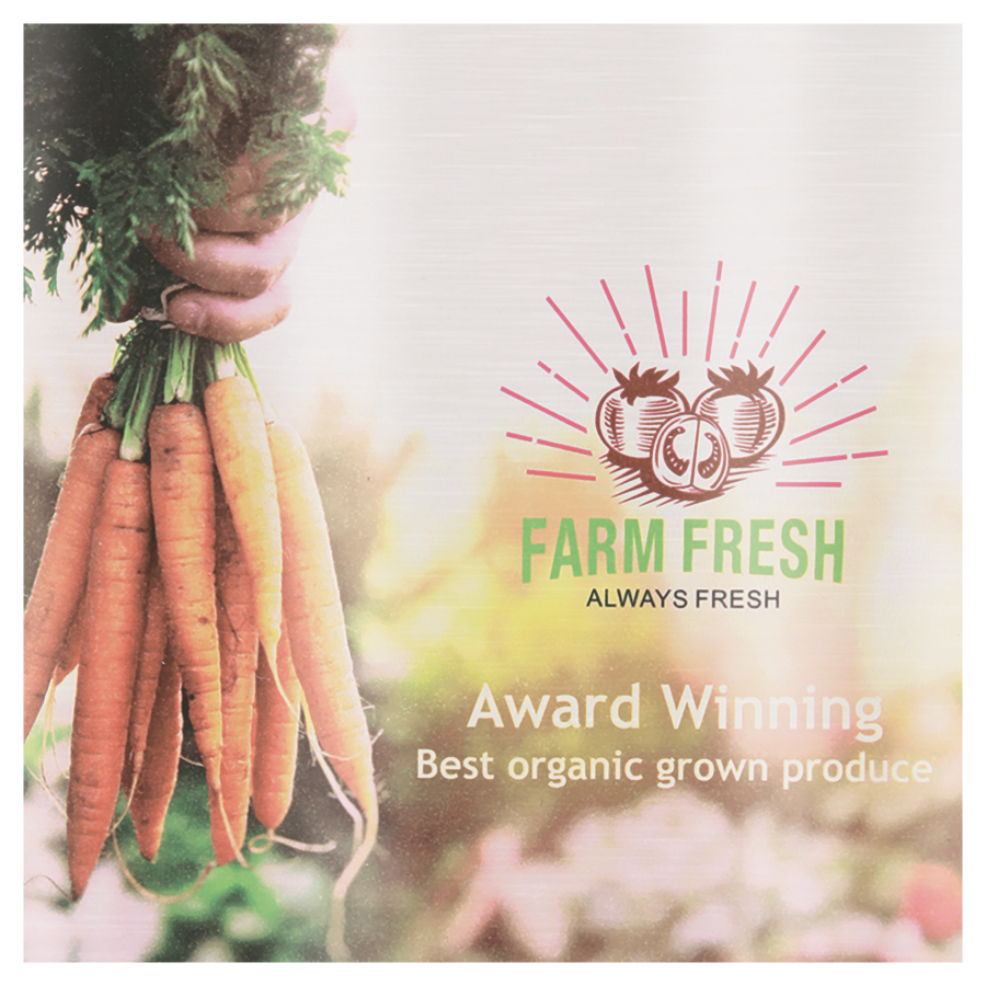 5" x 5" Gloss Silver ChromaLuxe Aluminum Photo Panel