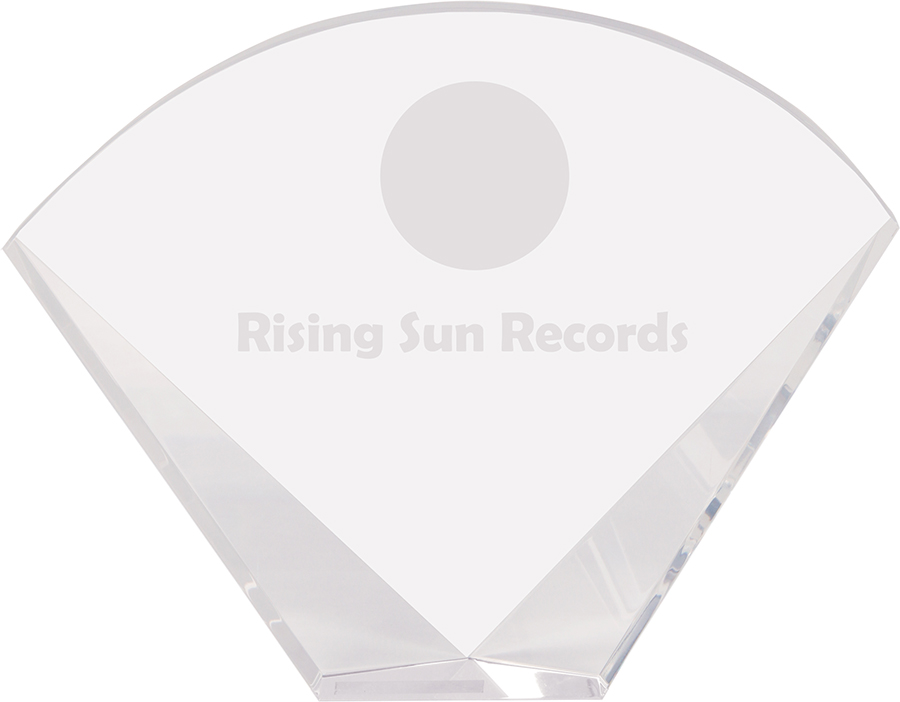 8" x 6" Crystal Facet Fan