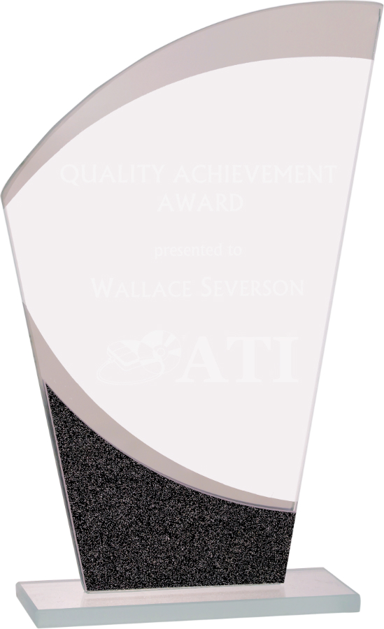 8" Wave Designer Glass Award