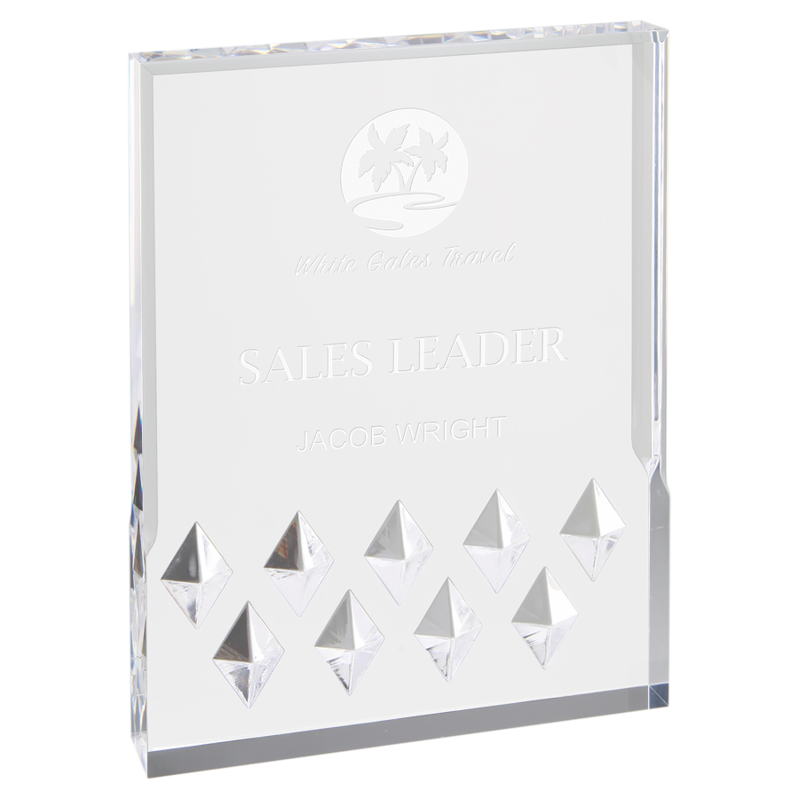 4" x 6" Silver Diamond Mirage Acrylic