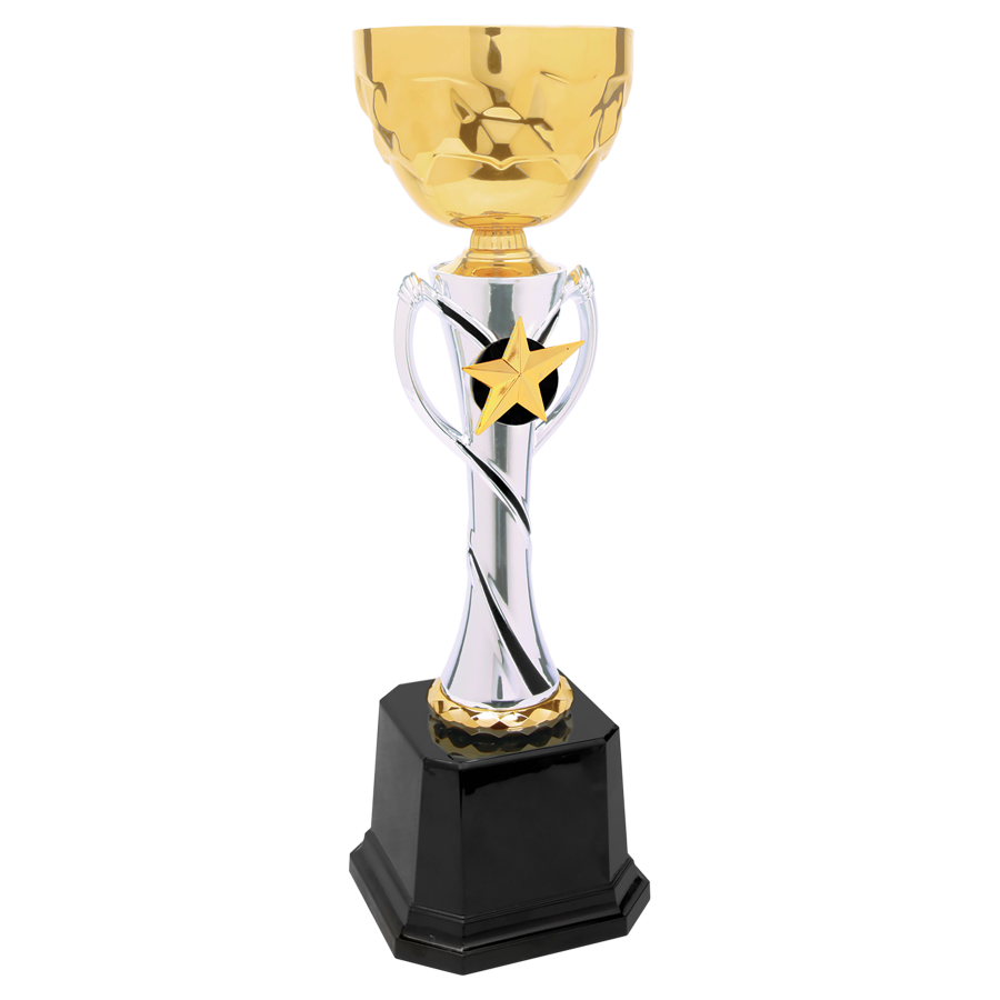 12 3/4" Silver/Gold Completed Metal Cup Trophy