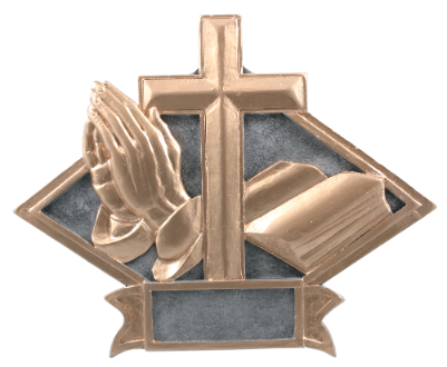 8 1/2" x 6" Religious Diamond Plate Resin