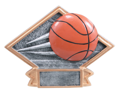 6" x 4 1/2" Basketball Diamond Plate Resin
