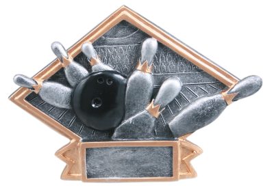 6" x 4 1/2" Bowling Diamond Plate Resin