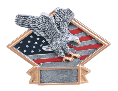6" x 4 1/2" Eagle Diamond Plate Resin