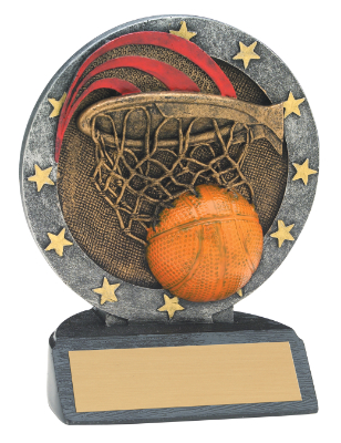 4 1/2" Basketball All Star Resin