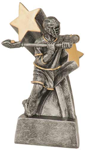 6" Male Lacrosse Super Star Resin