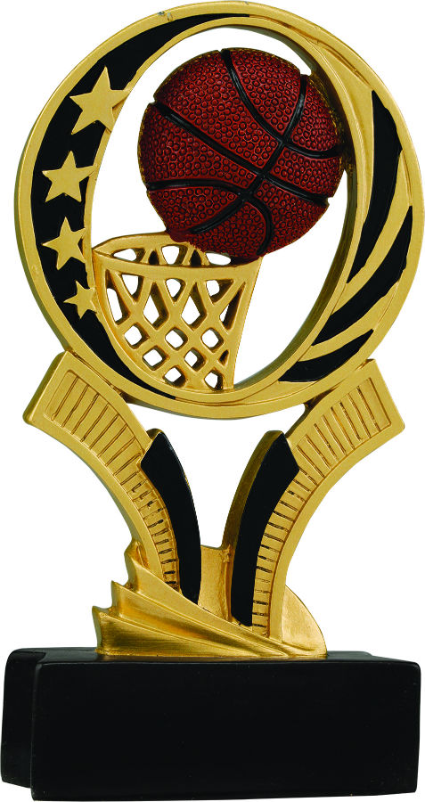 6" Basketball MidNite Star Resin