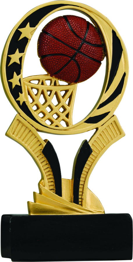 7" Basketball MidNite Star Resin