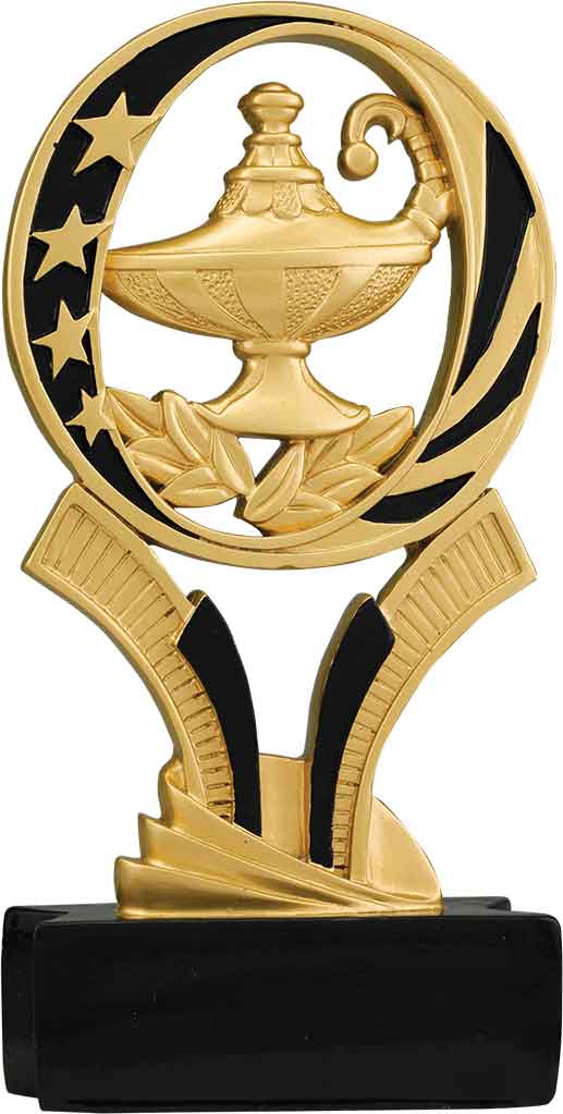 7" Lamp of Knowledge MidNite Star Resin