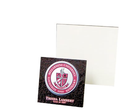 6" x 6" Gloss White Square Unisub Sublimatable Hardboard Tile