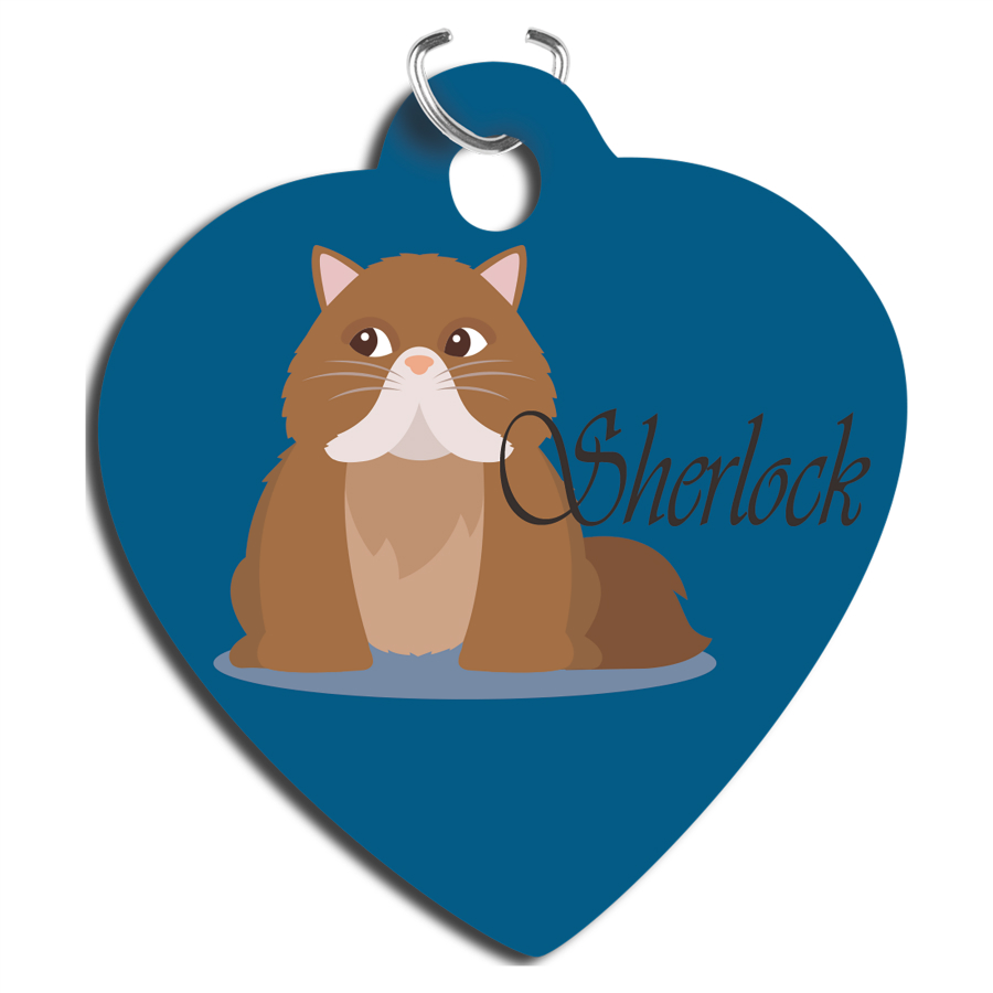 1.25" x 1.38" Unisub Gloss White Sublimatable Aluminum Heart Pet Tag