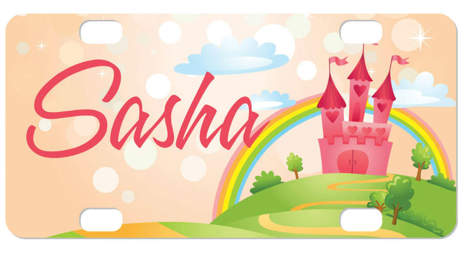 5.88" x 2.94" Gloss White Sublimatable Unisub Aluminum Mini License Plate