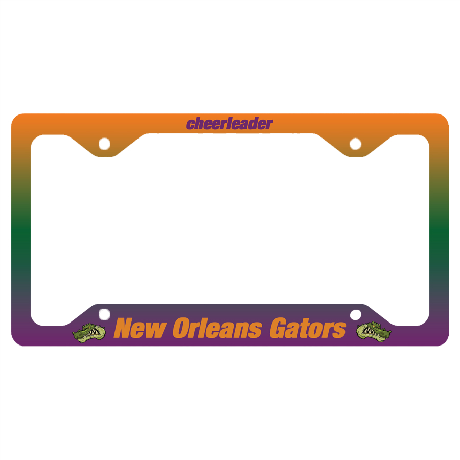 12.25" x 6.50" Gloss White Sublimatable Unisub Aluminum License Plate Frame