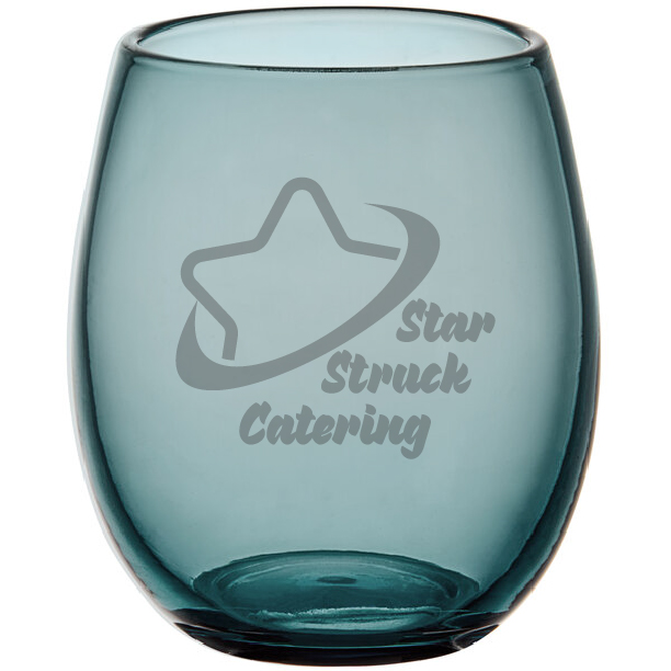 Pangea 15 oz. Blue Stemless Wine Glass