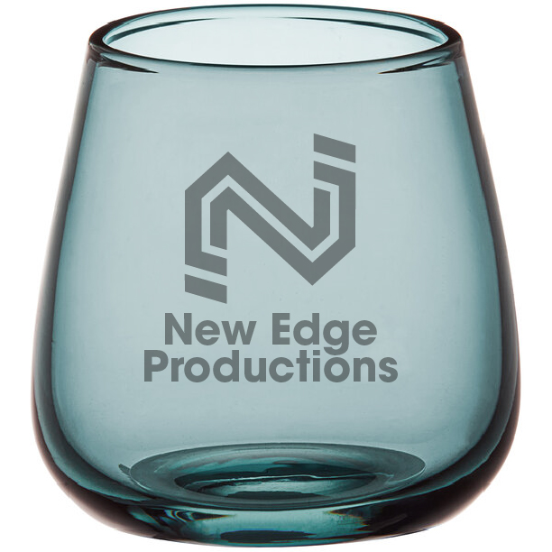 Pangea 13 oz. Blue Stemless Wine Glass