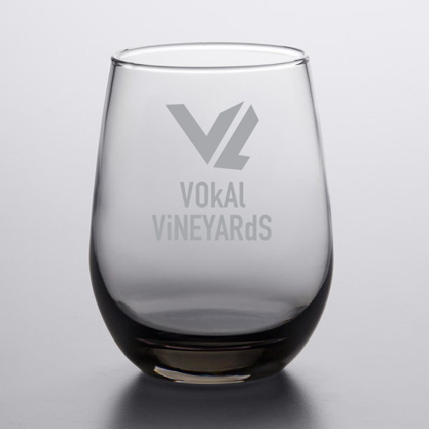 Libbey 231SM 15.25 oz. Moonstone Grey Stemless White Wine Glass